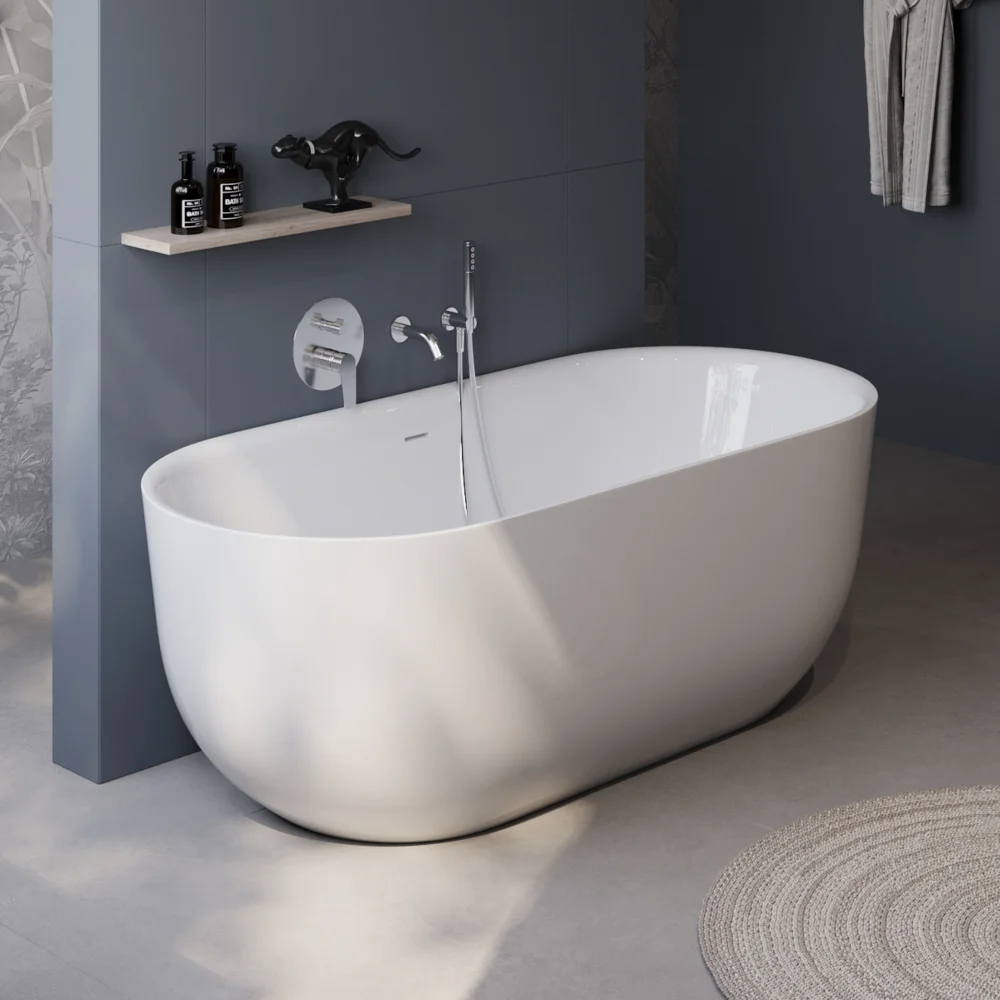 Приобрести belbagno акриловая ванна 180х80 см, отдельно стоящая, белая bb706-1800-800