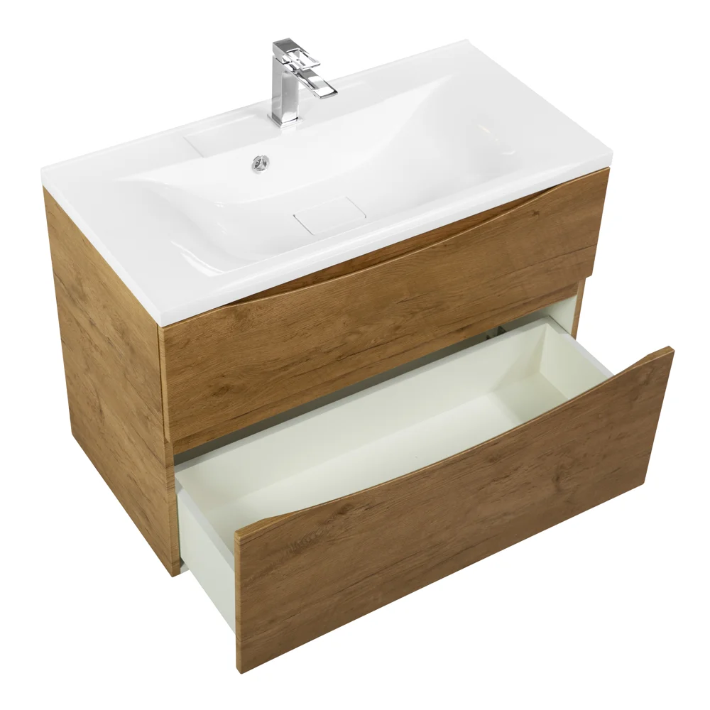 Приобрести belbagno тумба с раковиной marino-h60 80 см, подвесная rovere nature, белая раковина