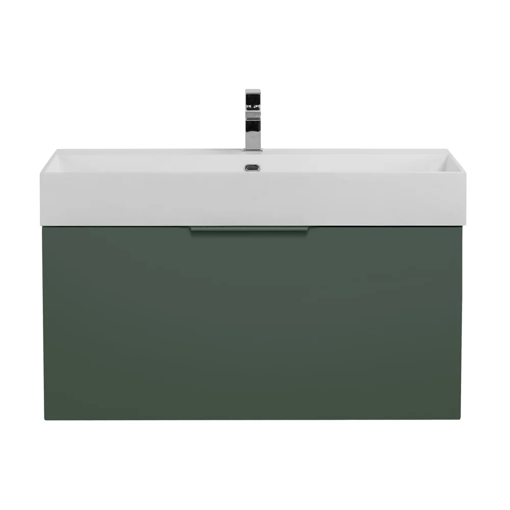 Приобрести cezares тумба подвесная с раковиной premium 90 см verde opaco, серая 55405