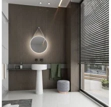 Зеркало Gair Etna White 60x60 на ремне