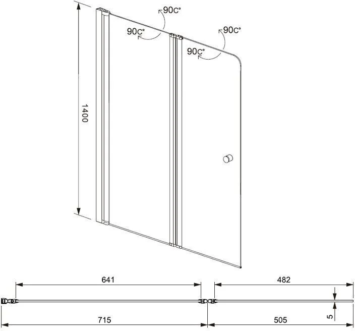 Приобрести aquanet шторка для ванны alfa 4 , прозрачное стекло nf6222-pivot