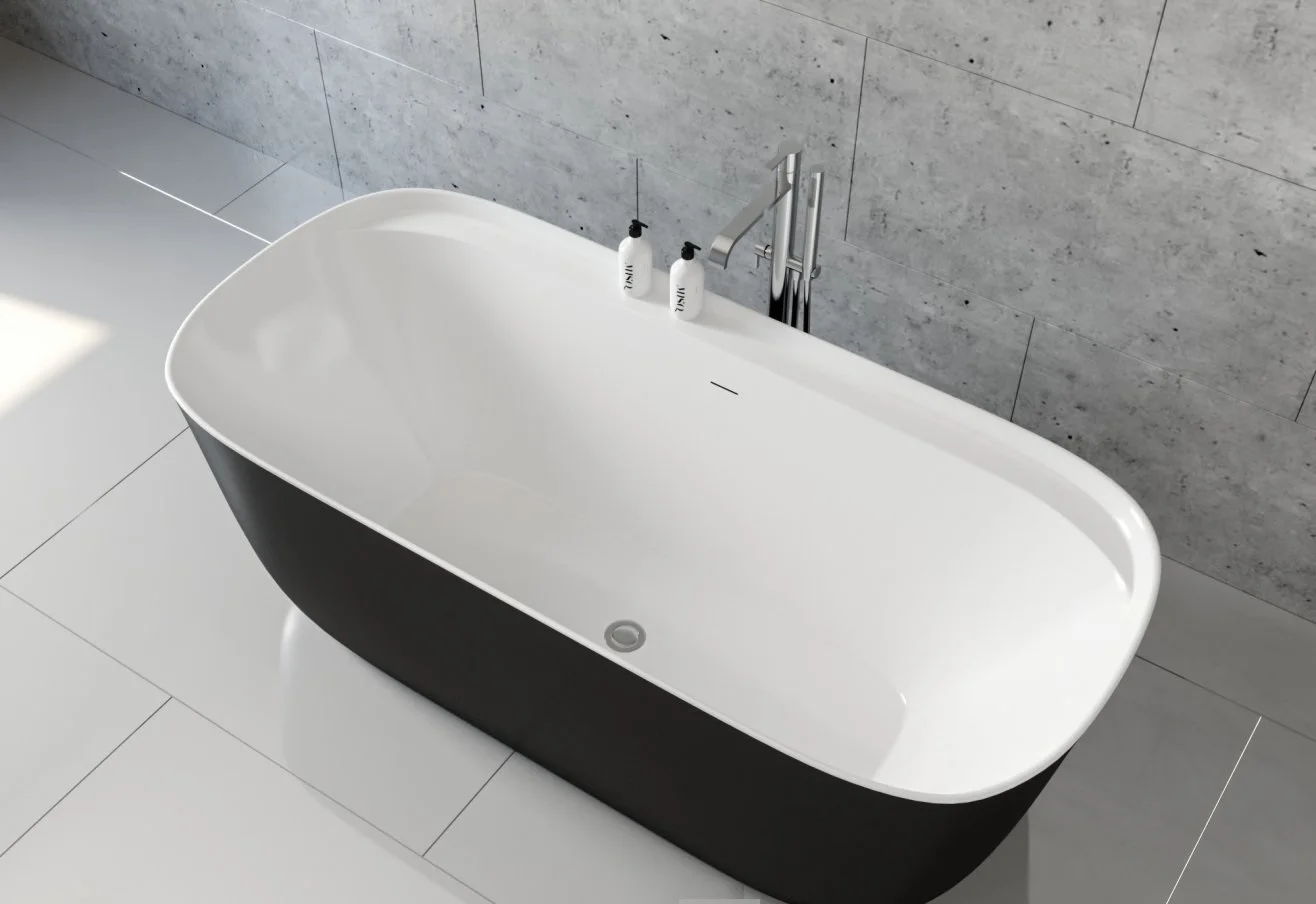 Приобрести aquanet акриловая ванна family fine 170x78 см, черная, 95778 gloss finish