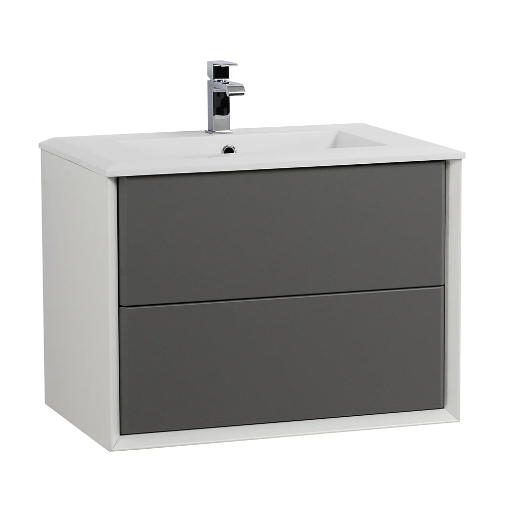 Приобрести cezares тумба подвесная с раковиной bellagio 70 см grigio nuvola, серая 55301