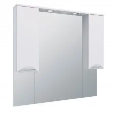 AQUA DE MARCO Зеркало-шкаф ELEGANSE 105 см, белый\хром 1105CELE