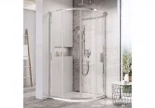 Ограждение душевое Ravak Blix Slim BLSCP4 90 см X3BM70C00Z1 алюминий/прозрачное