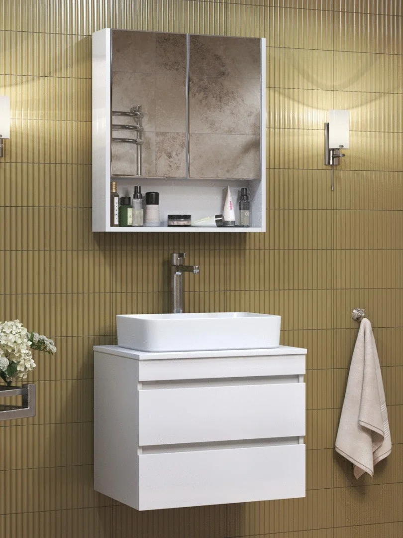 Приобрести vigo зеркало-шкаф urban 60 см, белый zsh.urb.60