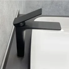 Comforty Высокий смеситель для раковины 29 см, черный матовый, FC071B-CMT
