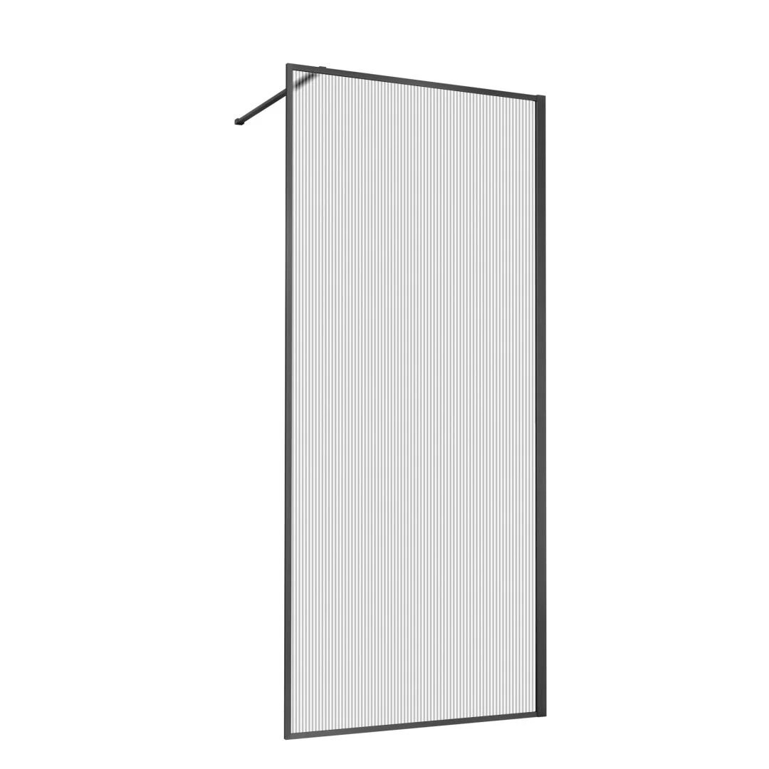 Приобрести vincea душевая перегородка walk-in 90 см, рифленое, оружейная сталь vsw-1hp900flgm