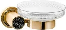 Boheme Мыльница Royale Cristal, золото\черный 10923-G-B