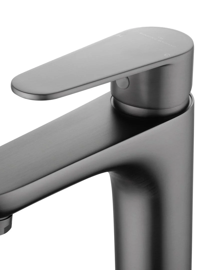 Приобрести смеситель для раковины wonzon & woghand alfa, темный графит (ww-a40202-bgg)