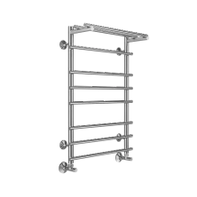 Terminus Полотенцесушитель Ватра П8 50х80 см, с полкой, водяной, хром