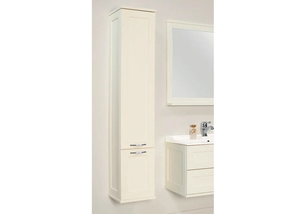 Приобрести пенал подвесной акватон леон 31 см с бельевой корзиной, цвет дуб белый