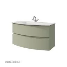 Caprigo Тумба с раковиной INTEGRA 100 см, зеленая, эмаль