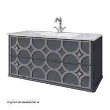 Caprigo Тумба с раковиной CAPRICE 100 см, черная, эмаль