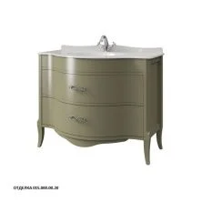 Caprigo Тумба с раковиной MODENA 110 см, зеленая, эмаль