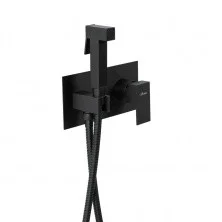 CEZARES Смеситель с гигиеническим душем UNIKA, черный матовый UNIKA-DIF-NOP