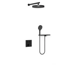 Vincea Встраиваемая душевая система , черная матовая VSFW-4I212RMB