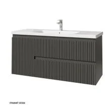 Caprigo Тумба с раковиной FORTE-Smalty TYPE 120 см, левая, графит