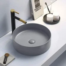 Comforty Раковина 9110 MH 39х41 см, светло-серая матовая