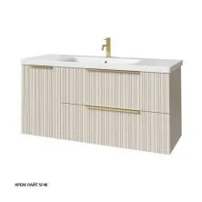 Caprigo Тумба с раковиной RAIN 120 см, левая, кремовая