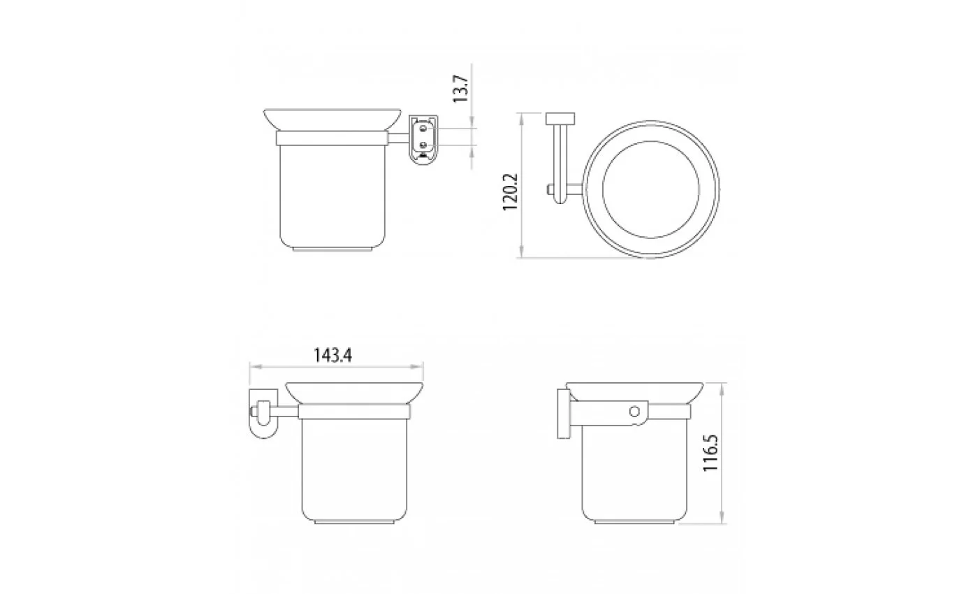 Приобрести lemark ёршик для унитаза omega, хром lm3137c