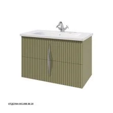 Caprigo Тумба с раковиной NOVARA 80 см, зеленая, эмаль 34916 4