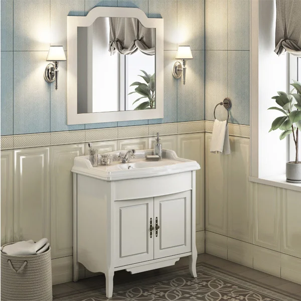 Приобрести сomforty тумба с раковиной версаль 90 см, слоновая кость