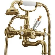 Boheme Смеситель для ванны Medici Presente, бронза\кристаллы 313-SW