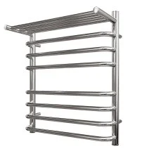 Полотенцесушитель электрический Point 500х600 Нептун с полкой П7, хром PN09156SPE