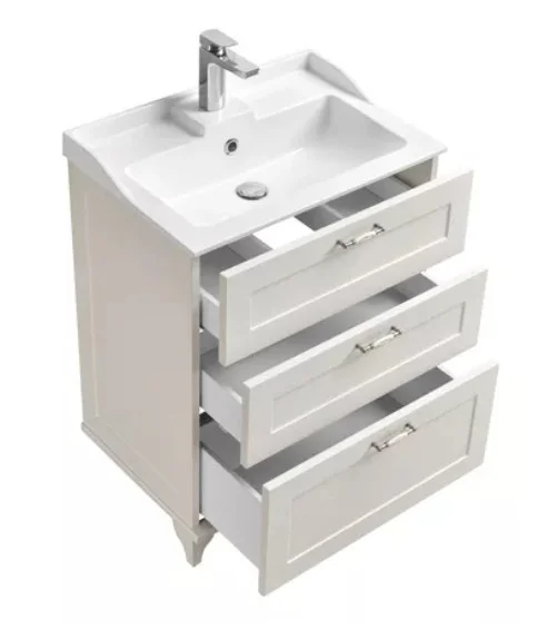 Приобрести тумба напольная с раковиной акватон леон 65н 1a194601lbps0, 1a708731fb010, дуб белый