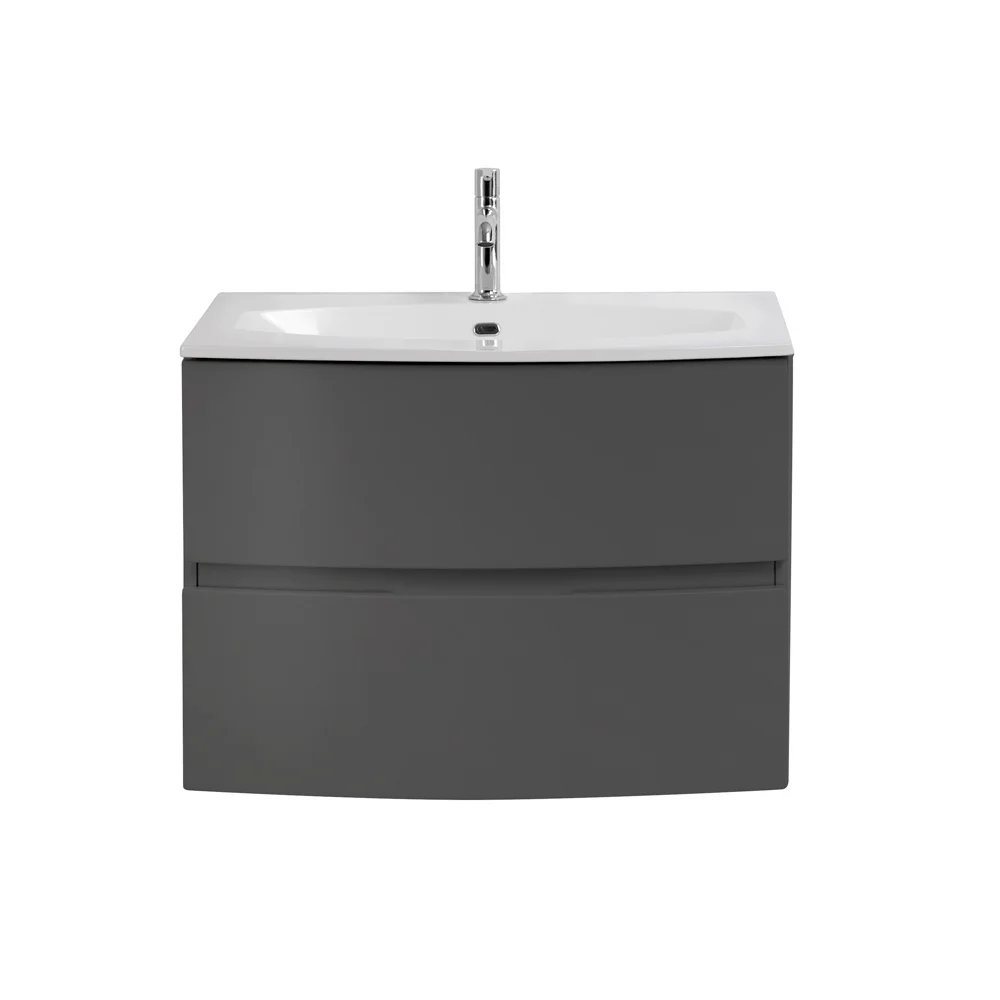 Приобрести cezares тумба подвесная с раковиной elettra 75 см grafite, литьевой мрамор, графит 55522