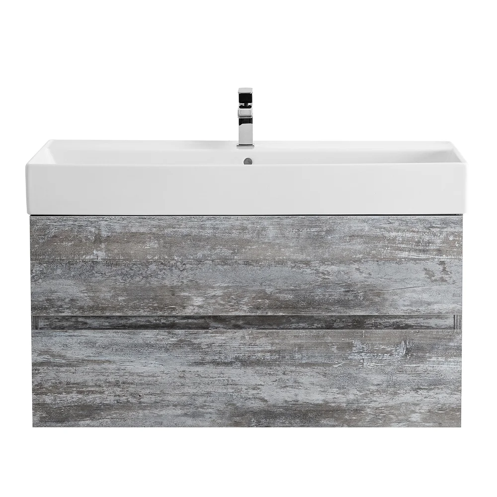 Приобрести cezares тумба подвесная с раковиной molveno 46 80 см legno grigio, серая molveno 46-80-2c-so-lg