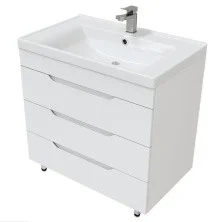 Mirsant Тумба напольная SOHO Quadro 70 см с раковиной Deep 70 УТ000089879