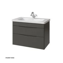 Caprigo Тумба с раковиной LENTO 80 см, графит 36212 6