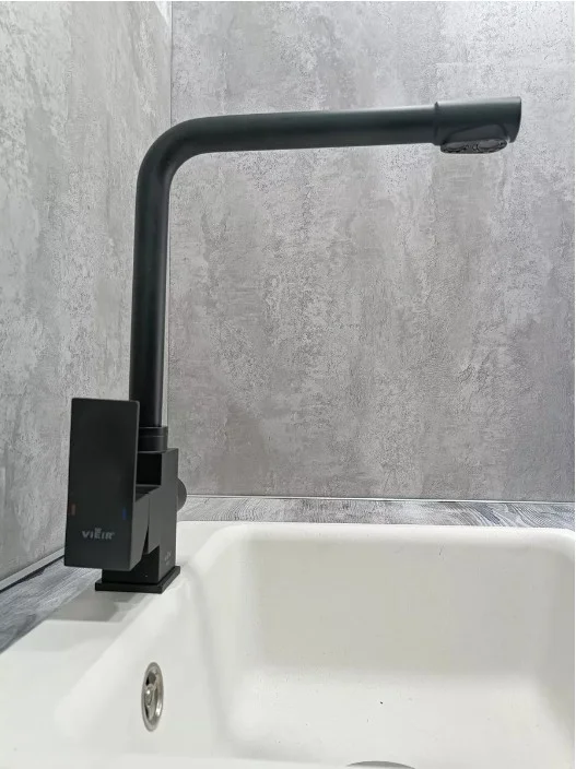 Приобрести смеситель для кухни vieir kitchen 359 мм, с подключением к фильтру, черный v15025(c)