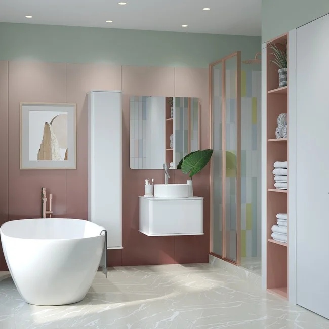 Приобрести briz тумба подвесная с раковиной rome 60 см, белая глянцевая т18-60