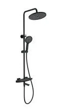 Душевая система с термостатом WONZON & WOGHAND NEO, Черный матовый (WW-B3035-A2-MB)