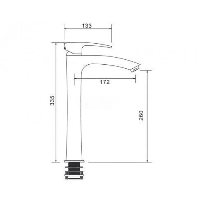 Приобрести gappo смеситель для раковины g1007-16, высокий, черный матовый 34710