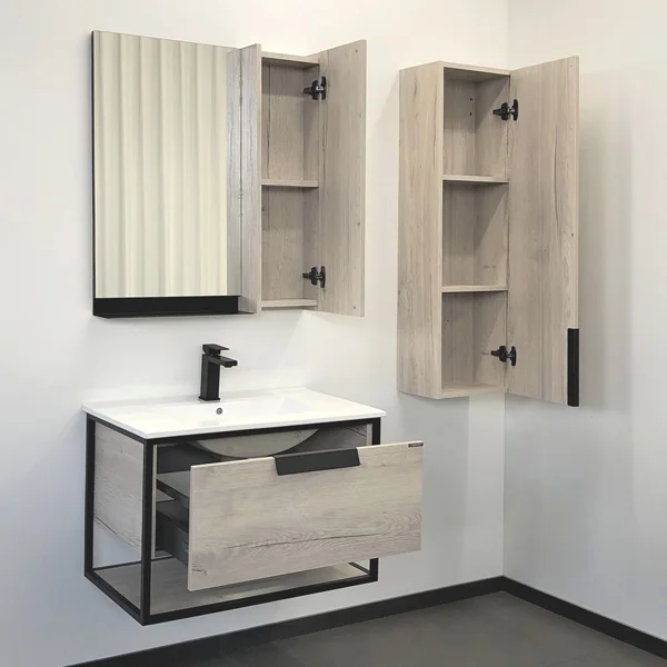 Приобрести сomforty тумба с раковиной бонн 75 графит/дуб дымчатый