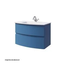 Caprigo Тумба с раковиной INTEGRA 80 см, синяя, эмаль 13912 5