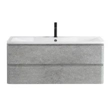 BelBagno Тумба с раковиной ALBANO 120 см, подвесная Cemento Verona Grigio, белая раковина