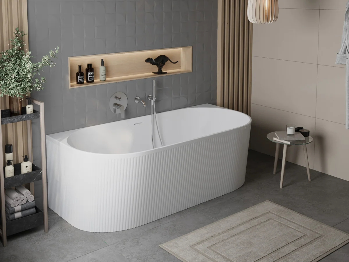 Приобрести belbagno акриловая ванна 170х80 см, пристенная, белая bb412-1700-800-matt