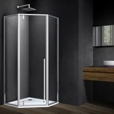 Vincea Душевое ограждение Penta 100х100 см, прозрачное, хром VSP-3P100CL