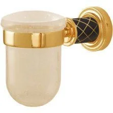 Boheme Стакан для зубных щеток Murano, золото\черный 10904-B-G