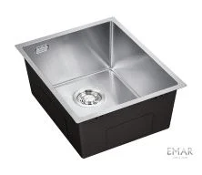 Emar Кухонная мойка 38х42 см, сатин EMB-130 PVD Nano Satine