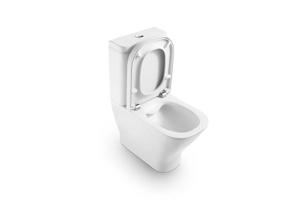 Приобрести напольный унитаз-компакт безободковый roca gap clean rim cs00024077