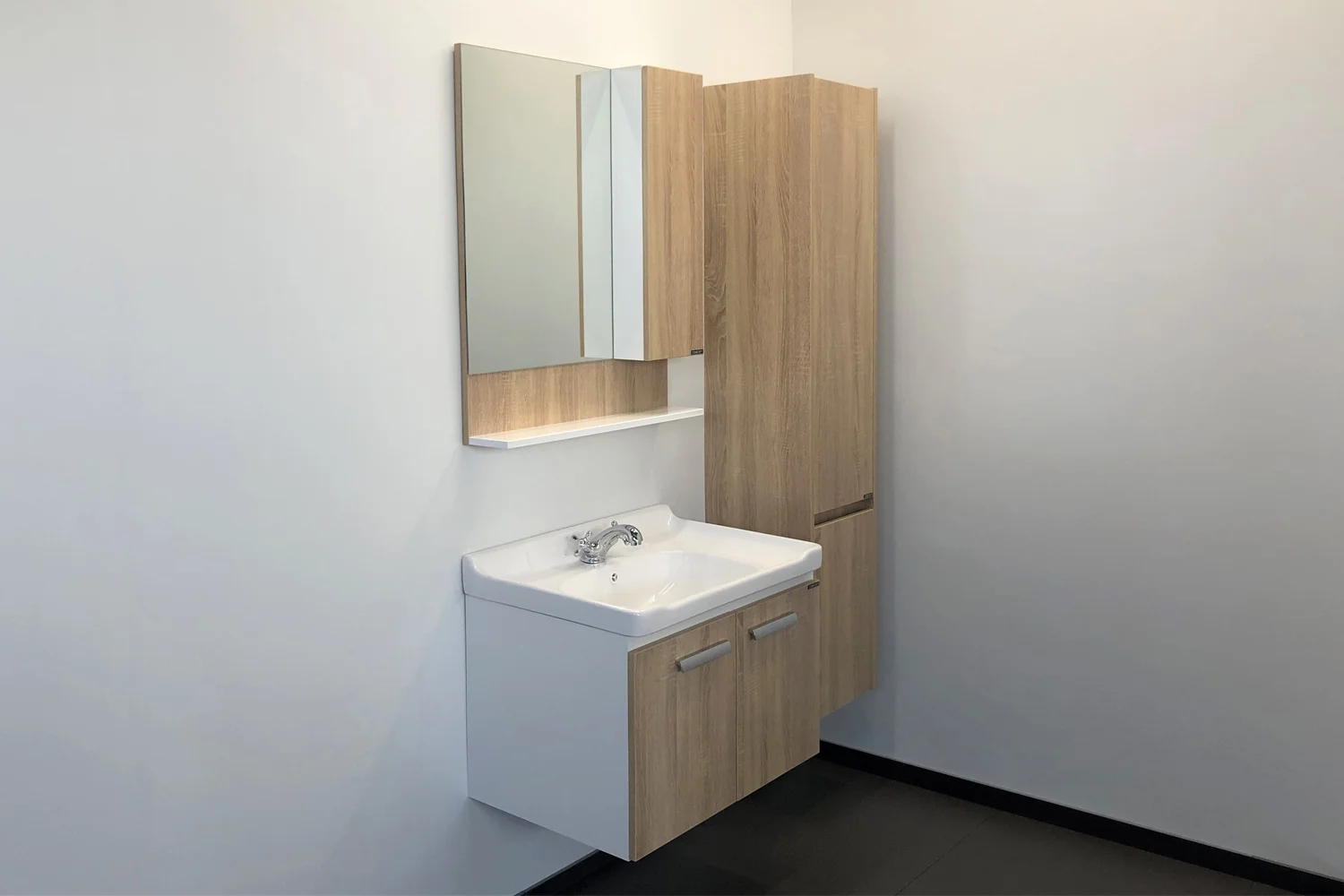 Приобрести сomforty тумба с раковиной "рига-70" дуб сонома