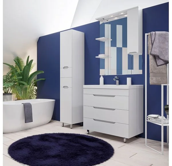 Приобрести mirsant тумба soho quadro, подвесная с раковиной deep 100см.