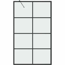 Grossman Шторка для ванны 90х150 см, черная/прозрачное GR-10590BLACK