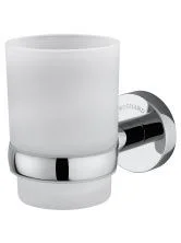 Стакан для зубных щеток с держателем WONZON & WOGHAND EASY, Хром (WW-8121)